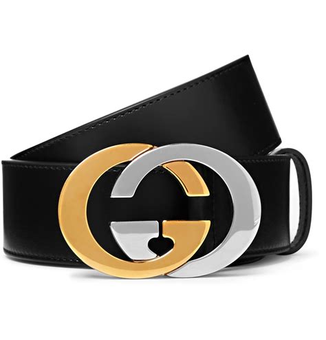 gucci black grain leather belt|black Gucci imprime belt.